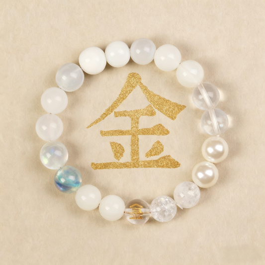 White Crystal Multi-Gem Bracelet - For Metal Zodiac