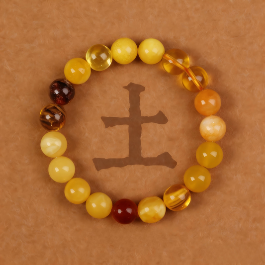 Yellow Agate Multi-Gem Bracelet - For Earth Zodiac